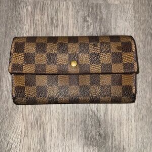 Louis Vuitton Brown Checkered Wallet